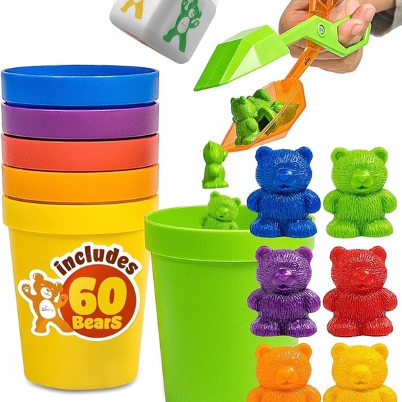 Rainbow Sorting Cups - Picture 2 of 6
